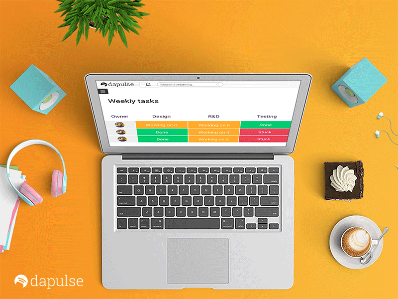 Stop motion Ad animation banner colors dapulse gif instagram project management ui swag ux website