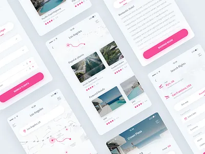 Travel iOS App - Details app booking clean hotels ios minimal screen search tickets travel app ui ux