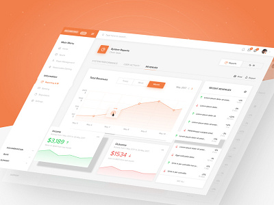 Finance System Reports activity application charts dashboard finance graph reports stats system ui web
