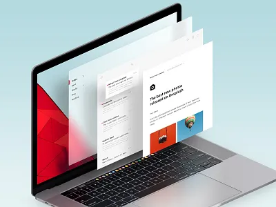 Fluent Design application design fluent free inbox interface mac mail microsoft sketch ui ux