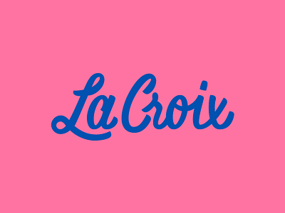 La Croix Lettering branding design exploration identity lettering logo mark