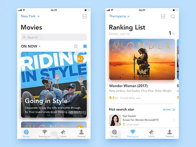 Movie App app ios11 list movie page ui video