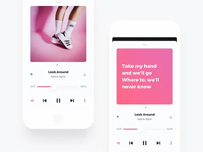 Now Playing clean details music now playing player songs ui ux