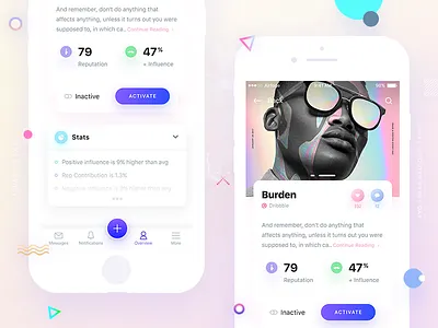 REPPR Single Campaign ad app campaign clean data interface ios media promotion social stats ui