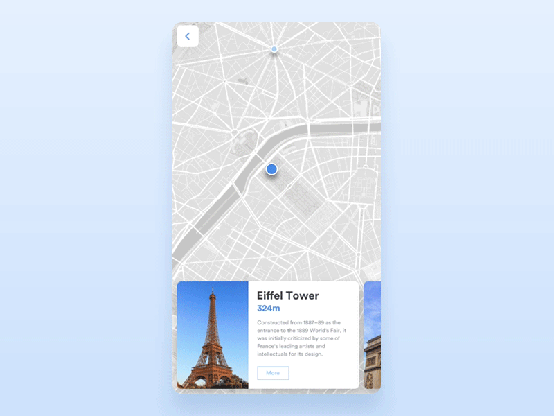 Daily UI #029 - Map 029 dailyui map paris principle sketch ui design ux design