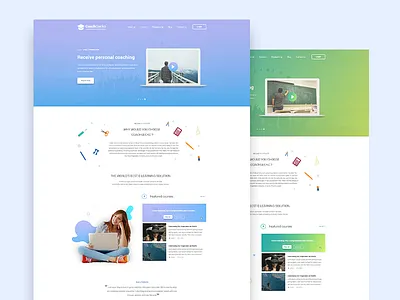 Recent design for a online teaching company. design kozhikode online teaching ui uiux ux web