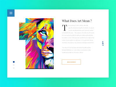 Art Blog / What Does Art Mean ? art blog card design flat mobile site ui ux web webdesign