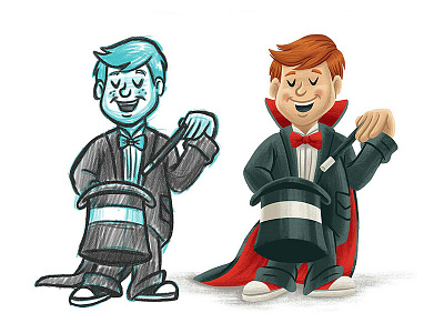 Tony Spumoni - Character Development book children illustration kids magic magician picture book