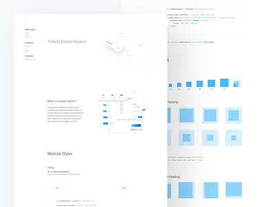 Design System Site button card component design landing logo navigation padding scroll site system