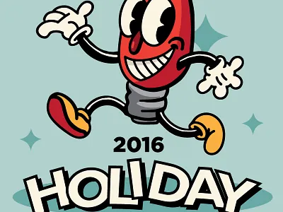 Holiday Lights Run 2016 Poster graphic design poster type typography