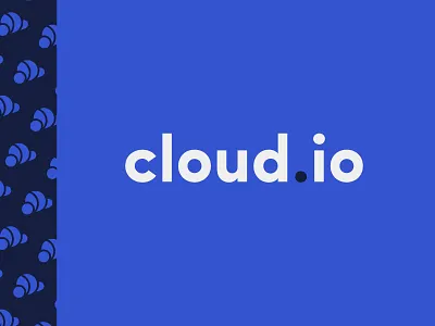 Cloud.io Wordmark branding cloud computing data io logo logotype servers storage tech trademark ui