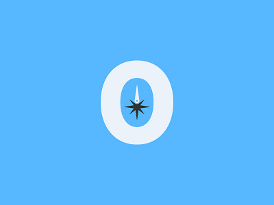 True North Airlines O Mark airline airplane aviation branding compass flight fly jet logo travel true north