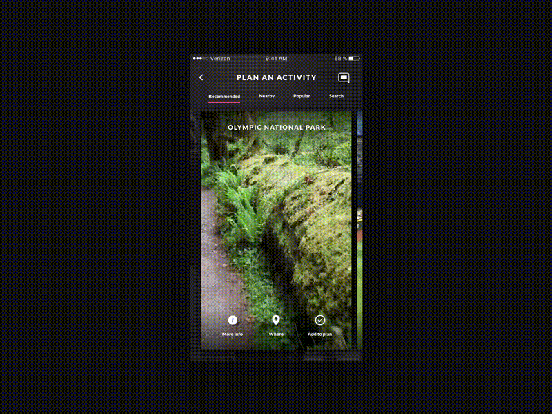 Unused exploration concept animation cards dark ui interaction ios motion principle prototyping swiping ui ux video