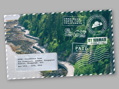 Company Retreat Postcard