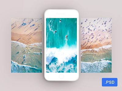 Free minimalistic white iPhone 7 mockup app free ios iphon minimalistic mobile mockup photoshop style ui ux white