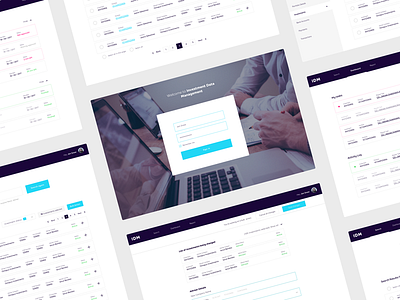 Investments Management Platform Overview dashboard investment platform purple search tasks