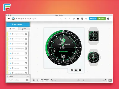 Bloodline ai android wear brand branding earth gears3 glow smart watch space spaceship ui wearable