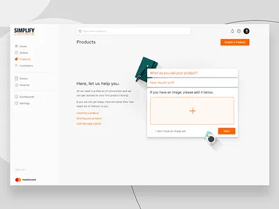 Empty State Concept application ecommerce empty state form ui web