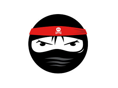 Badass Ninja badass button ninja skull sticker mule