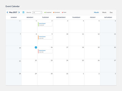 Event Calendar calendar day view event calendar month view reports schedule scheduling week view