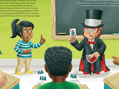 Tony Spumoni - Bombing ation book children illustration kids magic magician picture book