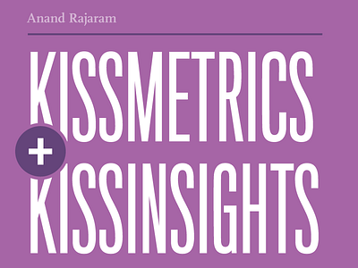 KISSmetrics + KISSinsights book book cover branding design ebook font fonts graphic layout product purple typography