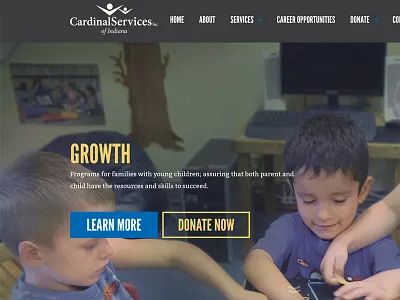 Cardinal Services Site Design donate indiana kids non profit services