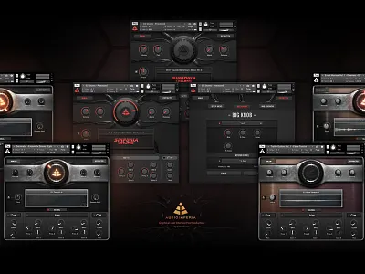 Audio Imperia Kontakt GUI Post Production 3d design graphical gui hitech interface kontakt library scifi ui user interface ux