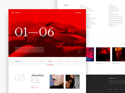 Seduction — Web Presentation agency design grid illustration minimal photography typography ui ux web