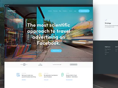 Ad - Landing Page design interface landing page ui user web