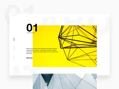 Personal website agency experiment menu navigation portfolio scroll ui web