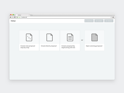ProPosal | Dashboard and profile business freelance hcd messaging proposal quote saas ui uiux ux