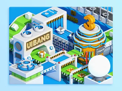 3th Anniversary 3th anniversary c4d factory