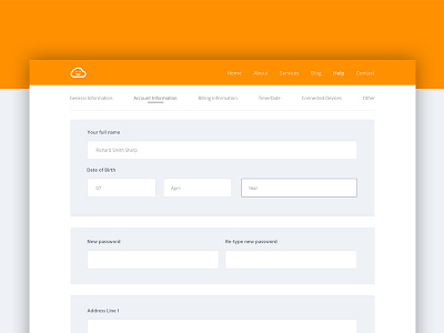 Daily UI #007 - Settings daily ui design designux form illustrator photoshop sign up ui ux web web design website
