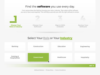 Software Review Tool getting started tool interactive design software review process step by step wizard web design