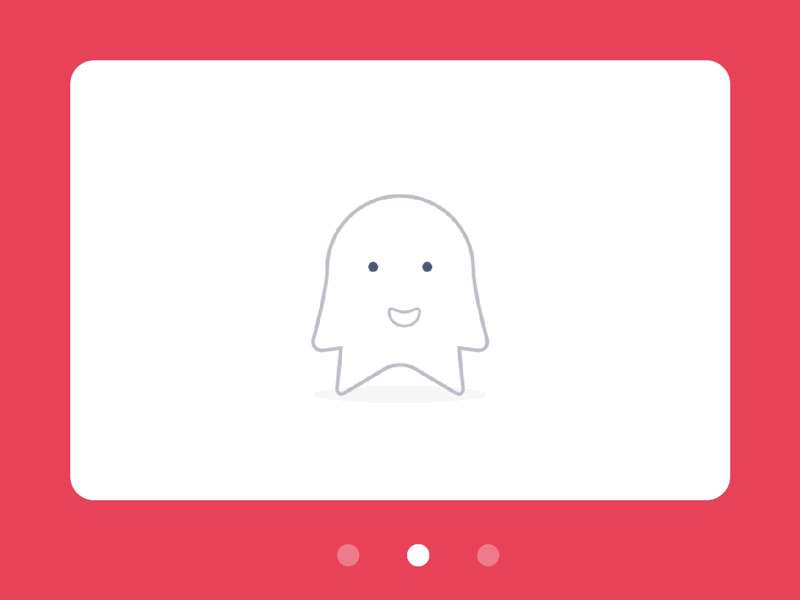 Card Slide animation card point principle