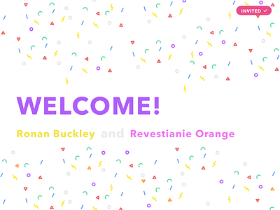 Welcome to Dribbble confetti dribbble invite welcome
