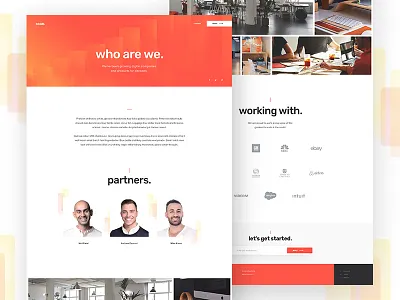 Scale - About page about agency clean marketing scale simple web design website