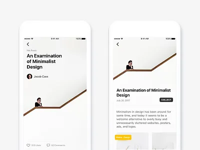 Minimalist Design app apple color ios11 match push ui ux video