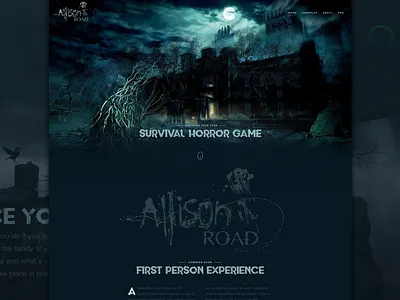 Allison Road Game allison clean design game homepage landing page road simple vr web website