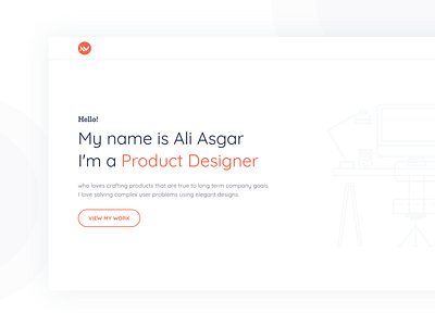 My Personal Website clean concept design personal website portfolio product ui ux