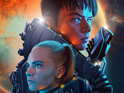 Valerian illustrations for Fubiz digital art digital painting fubiz illustration luc besson valerian