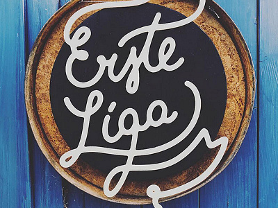 Erste Liga sign lettering logo