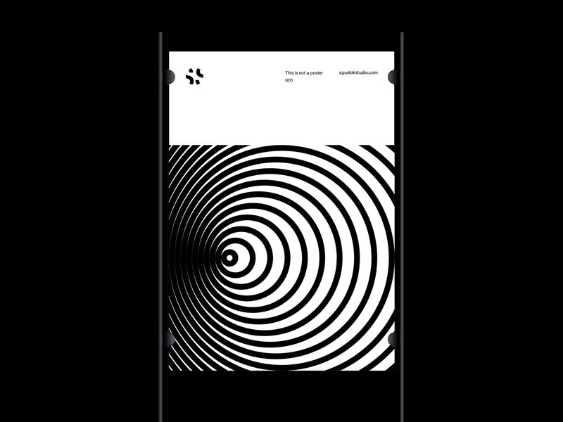 This is not a poster 001 abstract abstractanimation animation brutalism digitaldesign gif graphicdesign minimalism poster posterdesign principle sgustokstudio