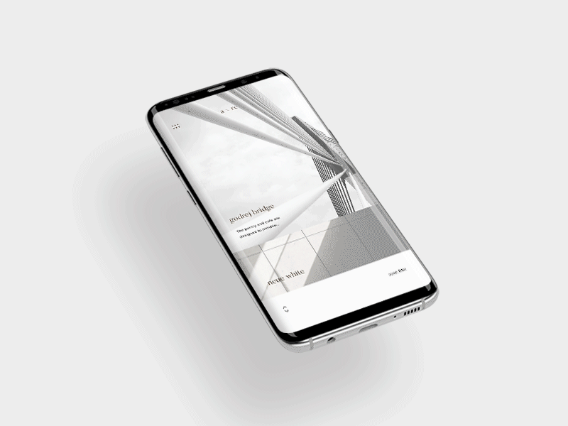 ARC project page mobile animation app concept design desktop gif layout mobile ui ux web