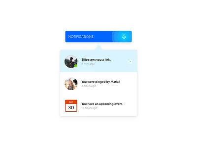 027 - Dropdown 027 alerts dailyui design dropdown notifications uiux