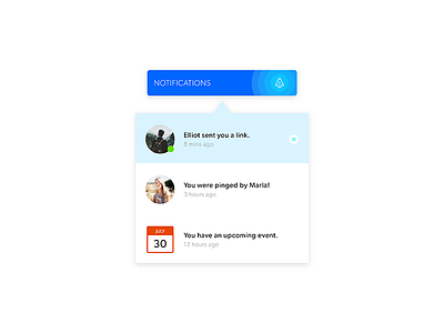 027 - Dropdown 027 alerts dailyui design dropdown notifications uiux