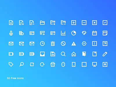 50 Free Blocky Icon Pack 16px 16x16 illustrator mini pack perfect pixel psd set small ui vector