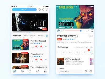 YOUKU App Redesign #2 app ios play player redesign tv ui video youku