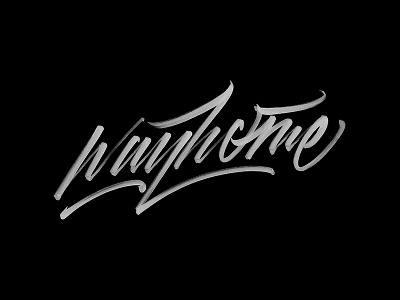 Wayhome lettering texture typography wayhome